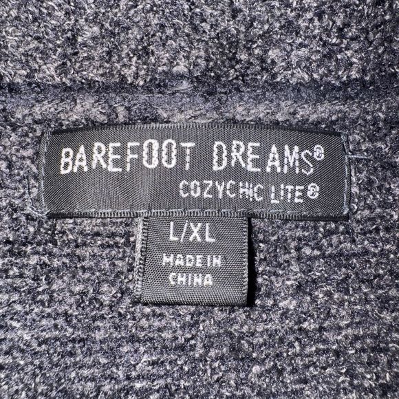 Barefoot Dreams CozyChic Ultra Lite Patch Pocket Wide Leg Pants Gray Women L/ XL - Picture 9 of 11